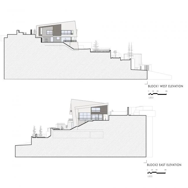 BIM建筑|背山面水，环坡而上的摩沙双子别墅
