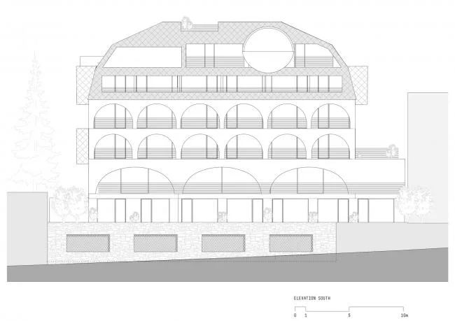 BIM建筑|源于新艺术活动灵感：意年夜利拱门旅店 / noa network of architecture