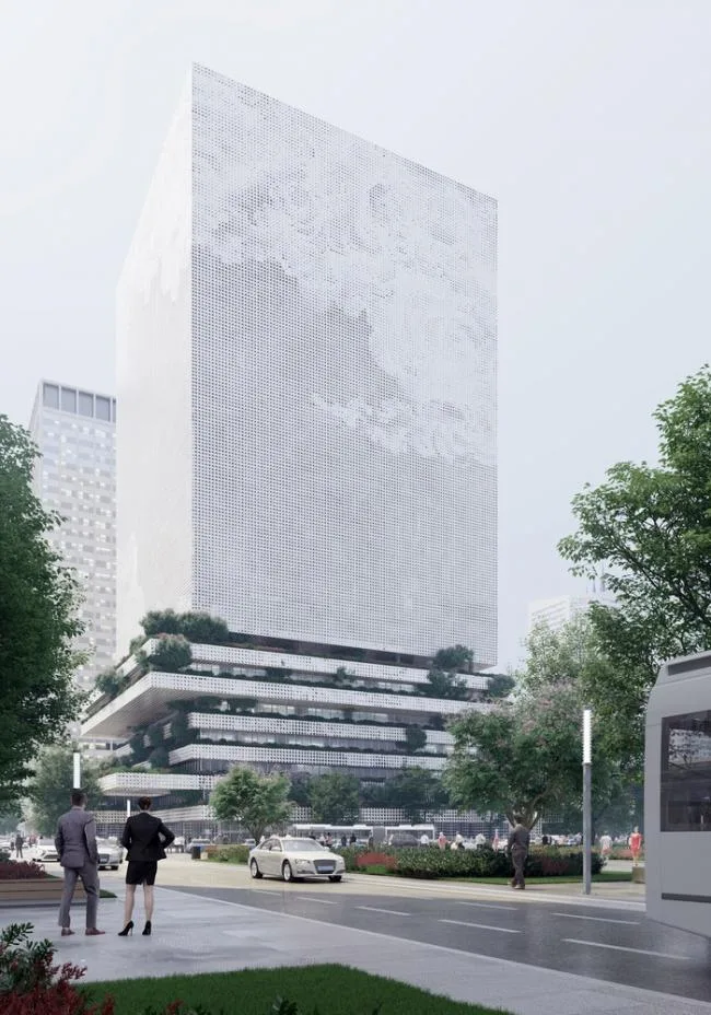 BIM建筑|Mecanoos 设计的“前海数据中间年夜楼”将成为深圳的数据灯塔