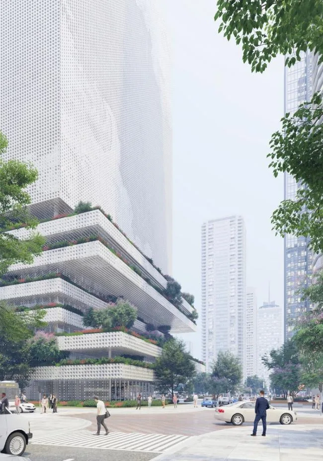 BIM建筑|Mecanoos 设计的“前海数据中间年夜楼”将成为深圳的数据灯塔