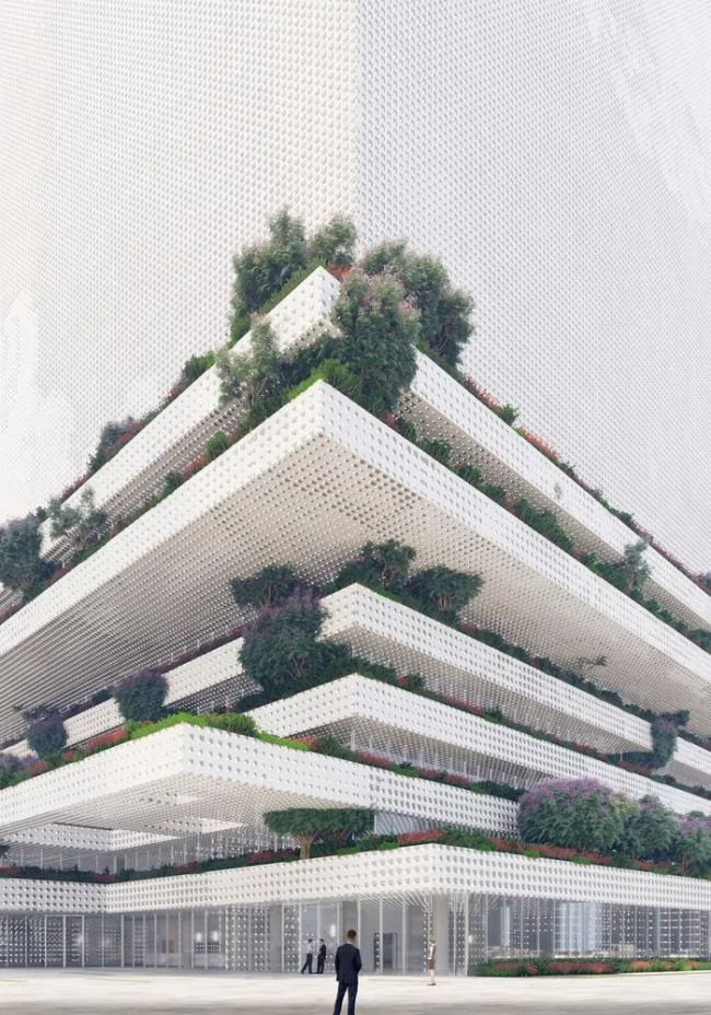 BIM建筑|Mecanoos 设计的“前海数据中间年夜楼”将成为深圳的数据灯塔