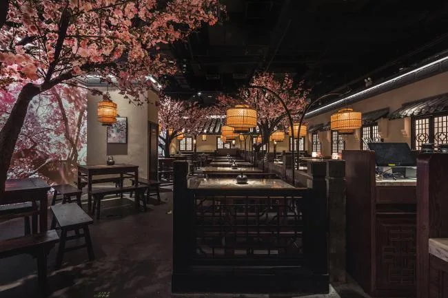 BIM建筑|桃花里·绿茶中餐厅北京店 | 卧野空间事务所