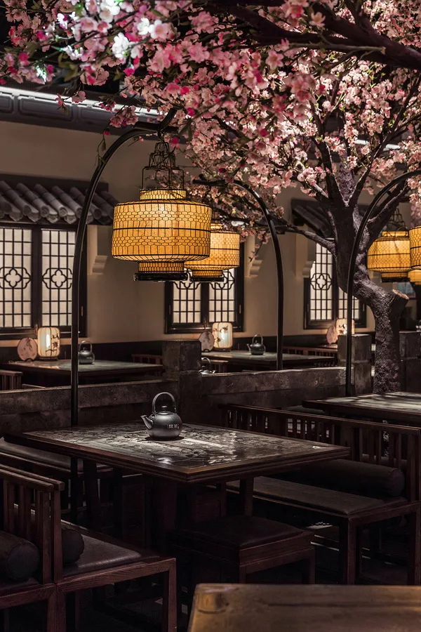 BIM建筑|桃花里·绿茶中餐厅北京店 | 卧野空间事务所
