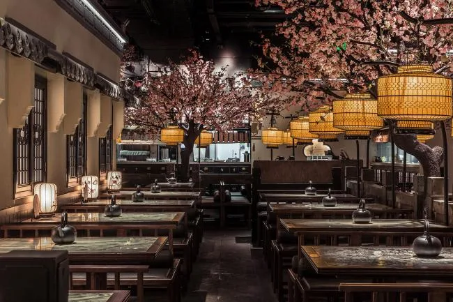 BIM建筑|桃花里·绿茶中餐厅北京店 | 卧野空间事务所