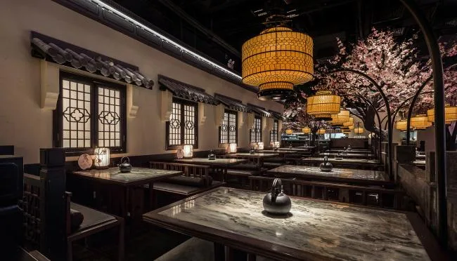 BIM建筑|桃花里·绿茶中餐厅北京店 | 卧野空间事务所