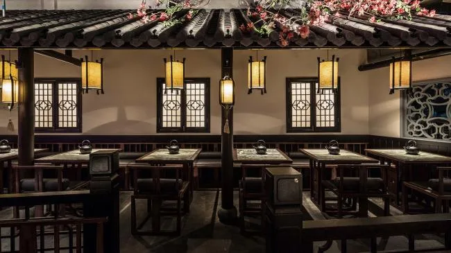 BIM建筑|桃花里·绿茶中餐厅北京店 | 卧野空间事务所