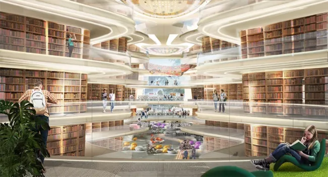 BIM建筑|造型有机，骨骼外露的伊斯坦布尔技巧年夜学藏书楼