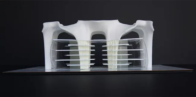 BIM建筑|造型有机，骨骼外露的伊斯坦布尔技巧年夜学藏书楼