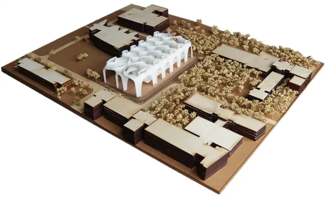 BIM建筑|造型有机，骨骼外露的伊斯坦布尔技巧年夜学藏书楼