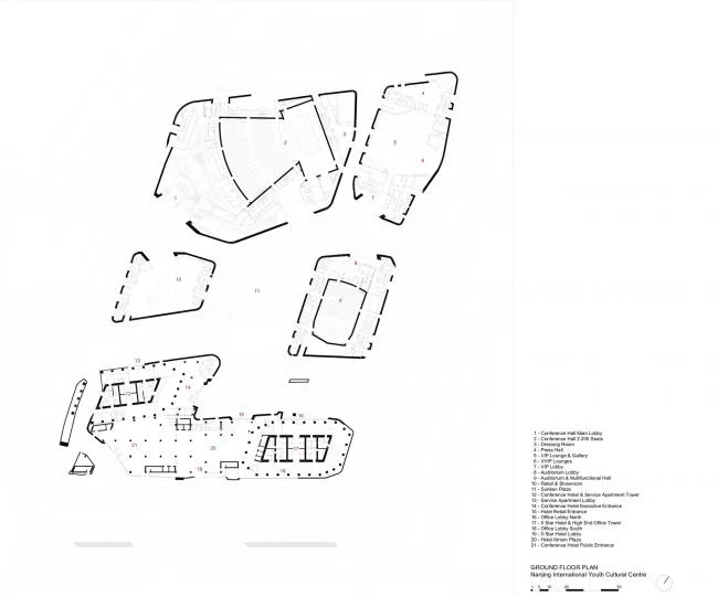 BIM建筑|扎哈为南京打造的地标双塔 — 南京国际青年文化中间