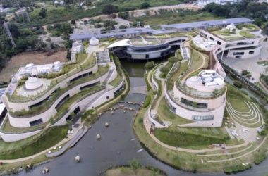 BIM建筑|仿若身处绿色稻田办公，科技彰显天然气力的泰坦办公中间-BIM建筑网