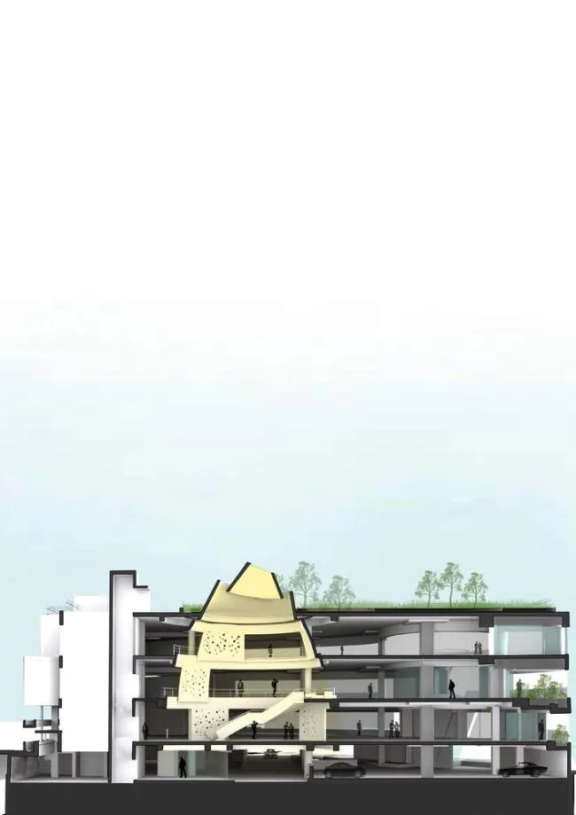 BIM建筑|仿若身处绿色稻田办公，科技彰显天然气力的泰坦办公中间