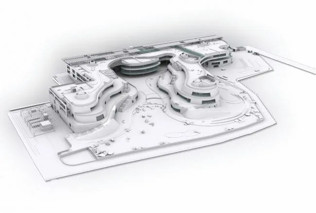 BIM建筑|仿若身处绿色稻田办公，科技彰显天然气力的泰坦办公中间