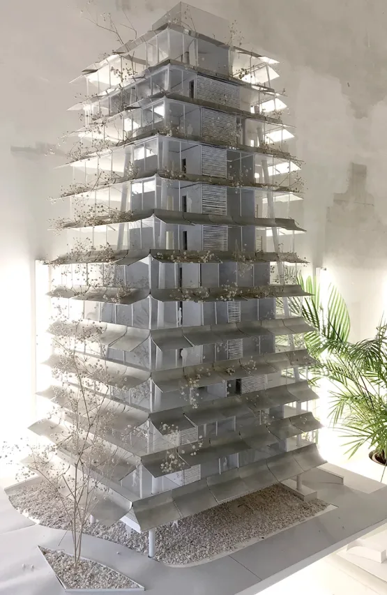 BIM建筑|绿意盎然的竖向花圃：贝鲁特“梅多利”室第