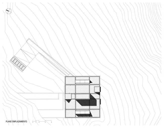BIM建筑|坐在卧室远望海边无垠的蔚蓝 / 智利绝壁室第