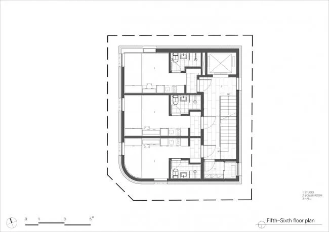 BIM建筑|用红砖砌造的宏大漏斗：3/1室第
