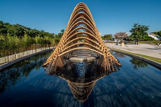 BIM建筑|似山脉更似殿堂，天然性与典礼感并存的台湾竹之亭