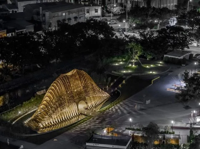 BIM建筑|似山脉更似殿堂，天然性与典礼感并存的台湾竹之亭