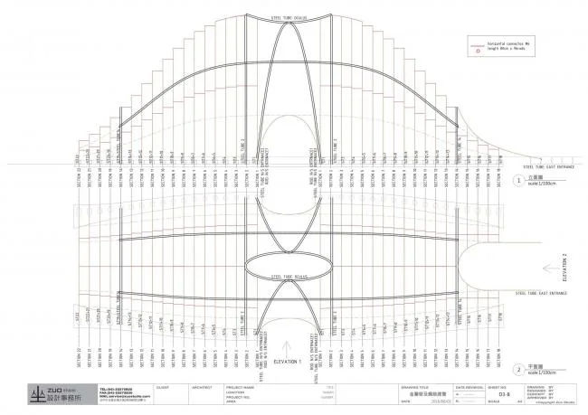 BIM建筑|似山脉更似殿堂，天然性与典礼感并存的台湾竹之亭
