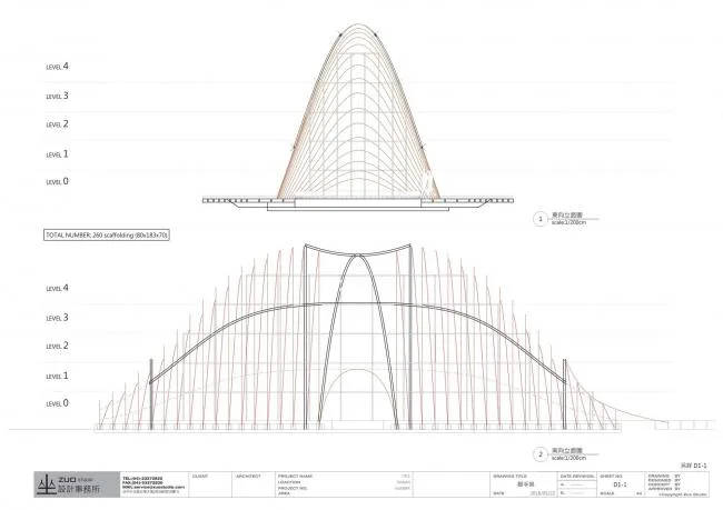 BIM建筑|似山脉更似殿堂，天然性与典礼感并存的台湾竹之亭