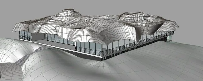 BIM建筑|升沉不定的屋顶隐喻山脉的绵延不停，智利维基酒店