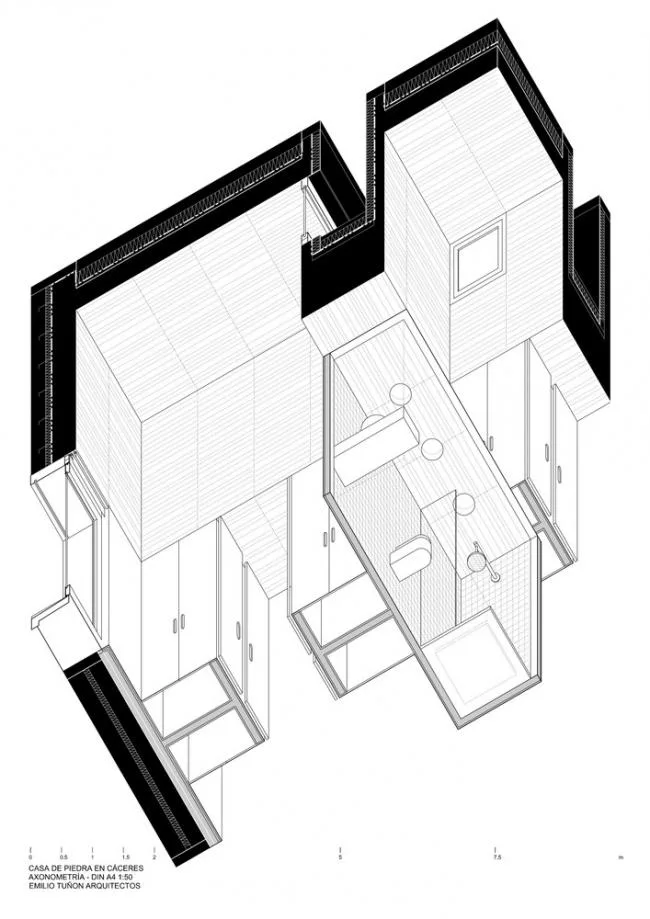 BIM建筑|慎重而机动：卡塞雷斯石头室第 / Tuñón Arquitectos