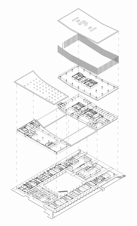 BIM建筑|现代金属质感，自由海浪屋顶诠释跨越50年时空的工场重构