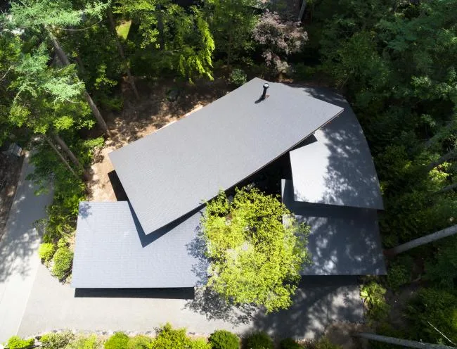 BIM建筑|日式禅意，偶落于轻井泽密林中的四叶别墅