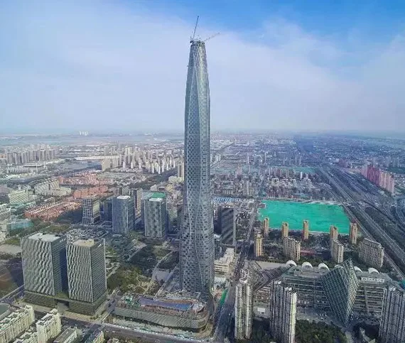 BIM|全球第八高楼在天津滨海新区建成
