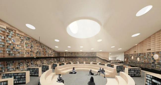 BIM建筑|OPEN 颁布上海青浦温和双语黉舍施工图，为分歧年纪孩子设计“聚落校园”