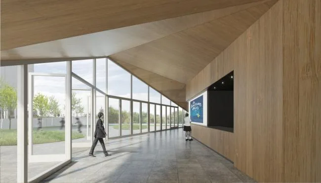 BIM建筑|OPEN 颁布上海青浦温和双语黉舍施工图，为分歧年纪孩子设计“聚落校园”