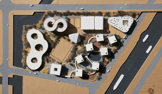 BIM建筑|OPEN 颁布上海青浦温和双语黉舍施工图，为分歧年纪孩子设计“聚落校园”