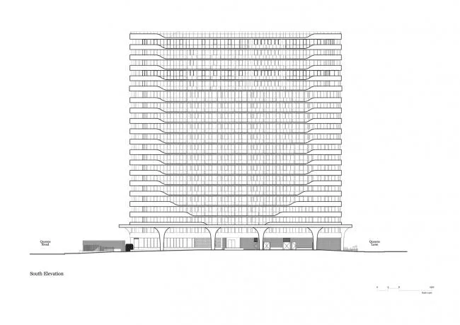 BIM建筑|圆润而不掉骨感的“王后之领”公寓楼
