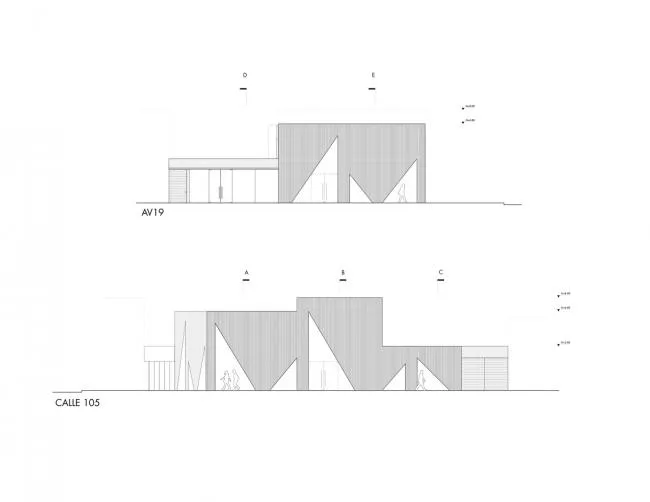 BIM建筑|三角的克意与方形鸿沟搭构而成的高等时尚感：哥伦比亚Masa餐厅