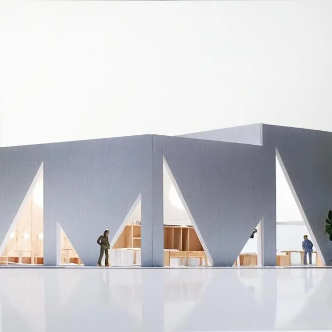 BIM建筑|三角的克意与方形鸿沟搭构而成的高等时尚感：哥伦比亚Masa餐厅