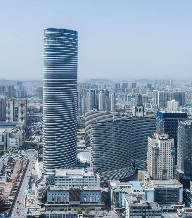 BIM建筑|弧形围绕错动的体量——云景彭城，徐州苏宁广场 / CCDI悉地国际