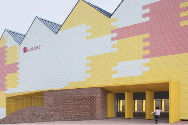 BIM建筑|岳阳县第三中学风雨操场兼陈述厅 / SUP素朴建筑工作室