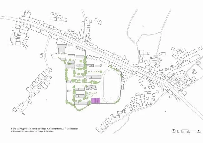 BIM建筑|岳阳县第三中学风雨操场兼陈述厅 / SUP素朴建筑工作室