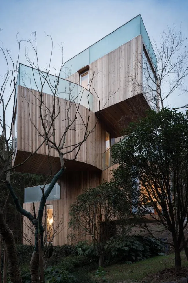 BIM建筑|天然渗入，享受奇特的***体验——齐云山树屋/本戈工作室