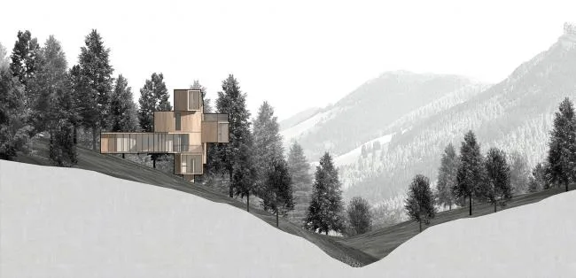 BIM建筑|天然渗入，享受奇特的***体验——齐云山树屋/本戈工作室
