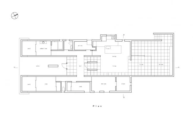 BIM建筑|用净水混凝土美学创作发明出的古朴实雅：安静之家