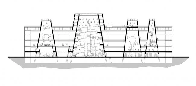BIM建筑|新作！浇铸在年夜地之上的巨型圆椎古铜城堡——天津滨海城市博物馆