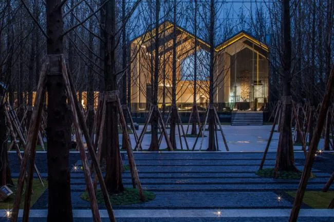 BIM建筑|重庆万科丛林公园发卖展现中间 /LWK + PARTNERS