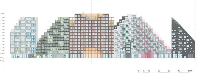 BIM建筑|阿姆斯特丹具有将来主义颜色的室第区
