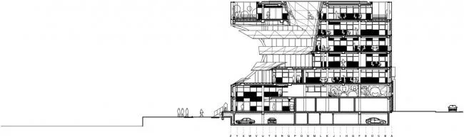 BIM建筑|建筑的几何机变演绎，橙色立方体中的曲面球体：里昂文化中间