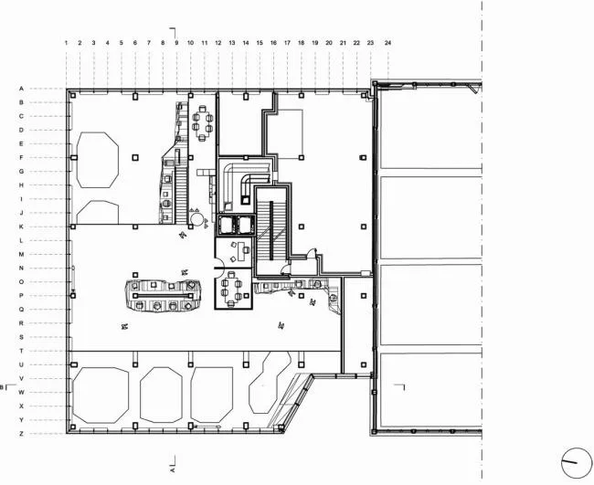 BIM建筑|建筑的几何机变演绎，橙色立方体中的曲面球体：里昂文化中间