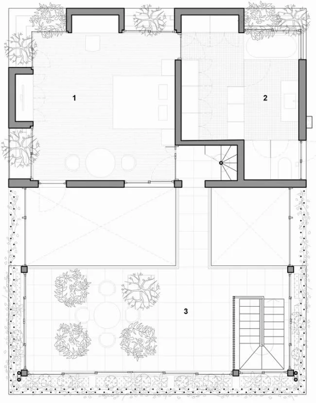 BIM建筑|像植物一样光合感化——盛满阳光与绿意的越南公园室第