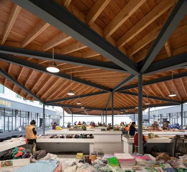 BIM建筑|侠父村农贸市场 / 本构建筑事务所