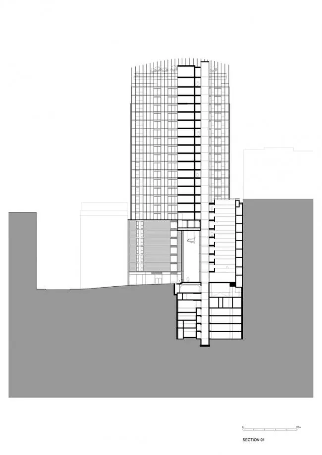 BIM建筑|弧形高层公寓 / 高田浩一建筑事务所