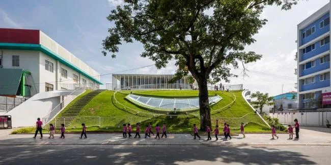 BIM建筑|躲在小山下的儿童天堂：TTC槟枷精英幼儿园
